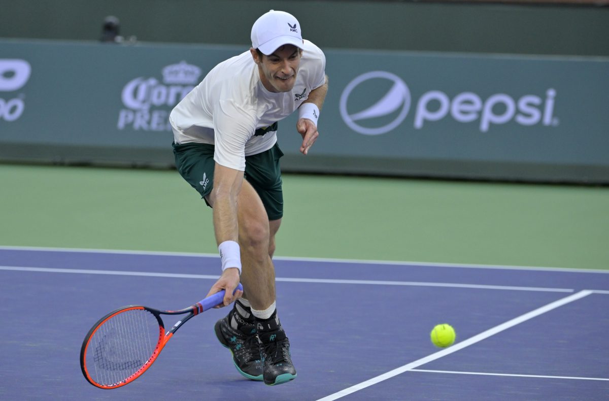 Andy Murray in action ahead of the ATP Washington Open.