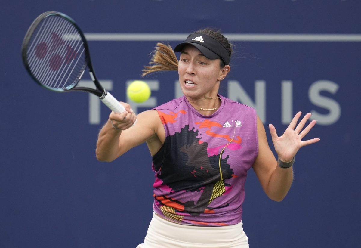 Jessica Pegula in action ahead of the WTA Washington Open.