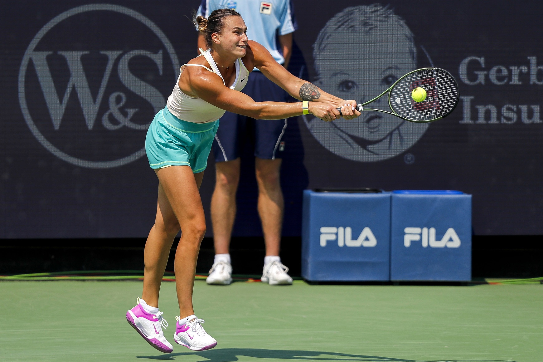 Aryna Sabalenka in action ahead of the US Open.