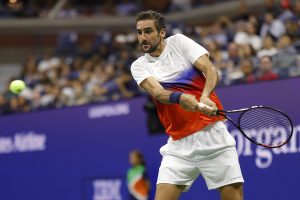 Marin CIlic in action ahead of the ATP Shanghai Masters.