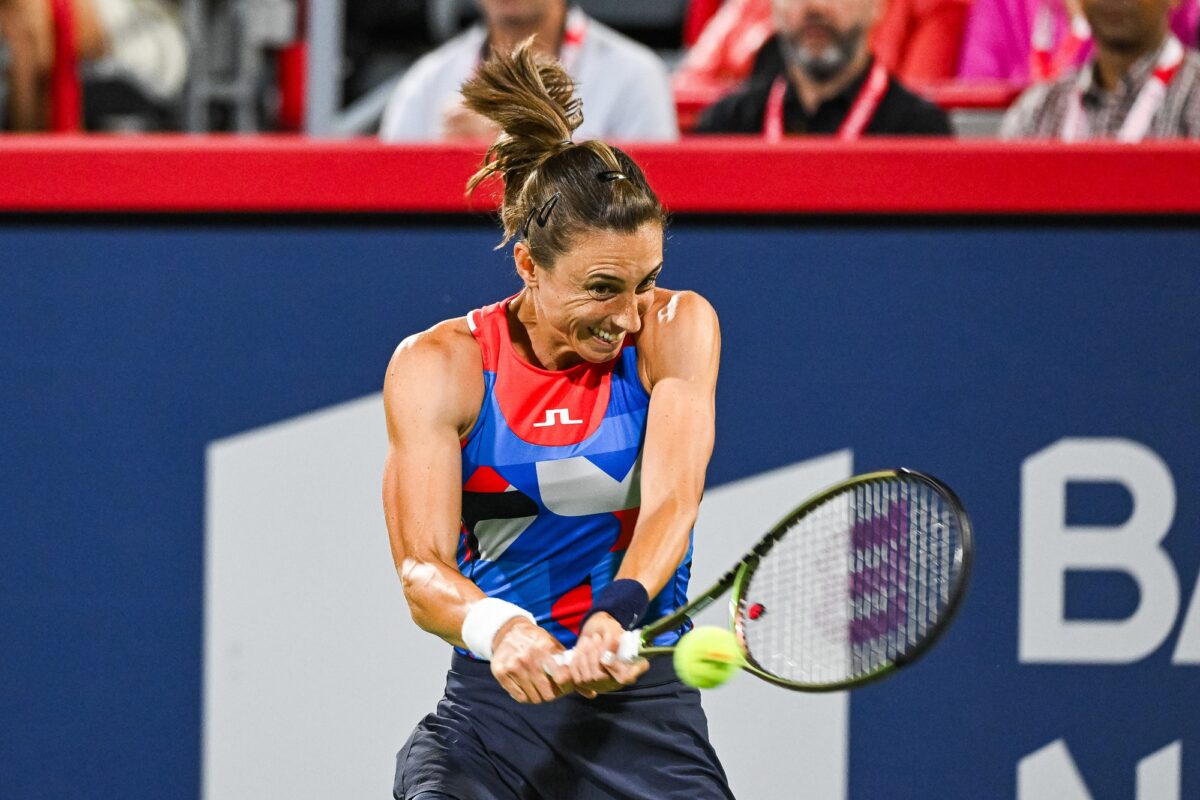 Petra Martic in action ahead of the WTA Tokyo Open.