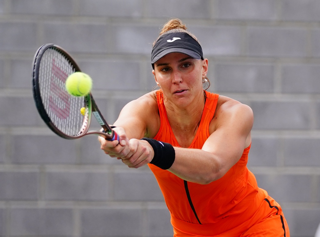 Beatriz Haddad Maia in action ahead of the WTA Hong Kong Open.