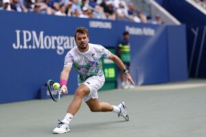 Stan Wawrinka in action ahead of the ATP Belgrade Open.