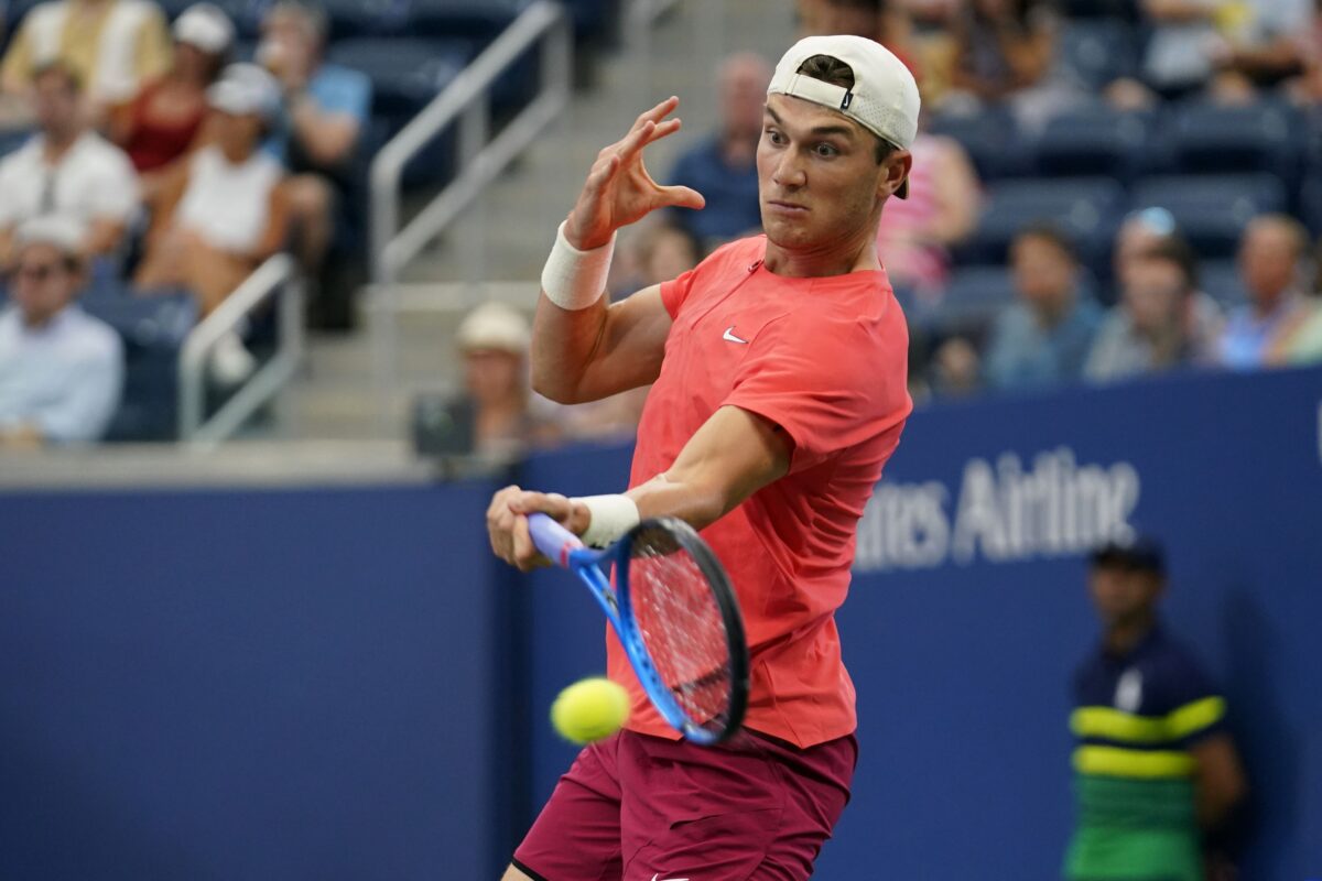 Jack Draper in action ahead of the ATP Stuttgart Open.