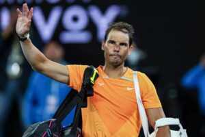 Rafael Nadal after defeat at the 2024 Australian Open.