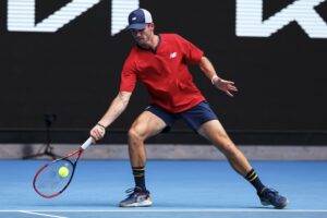 Tommy Paul in action ahead of the ATP Dallas Open.