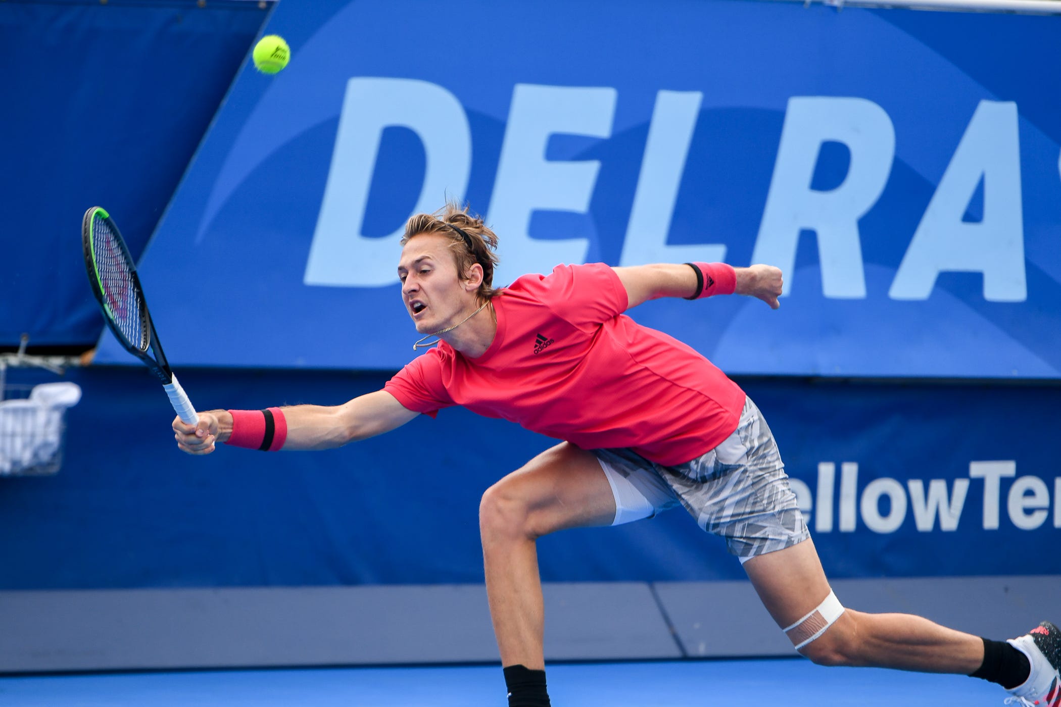 Sebastian Korda in action ahead of the ATP Den Bosch Open.