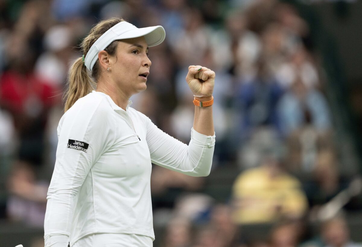 Donna Vekic Wimbledon Fist Pump