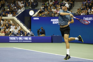 Tommy Paul in action ahead of the ATP Stockholm Open.