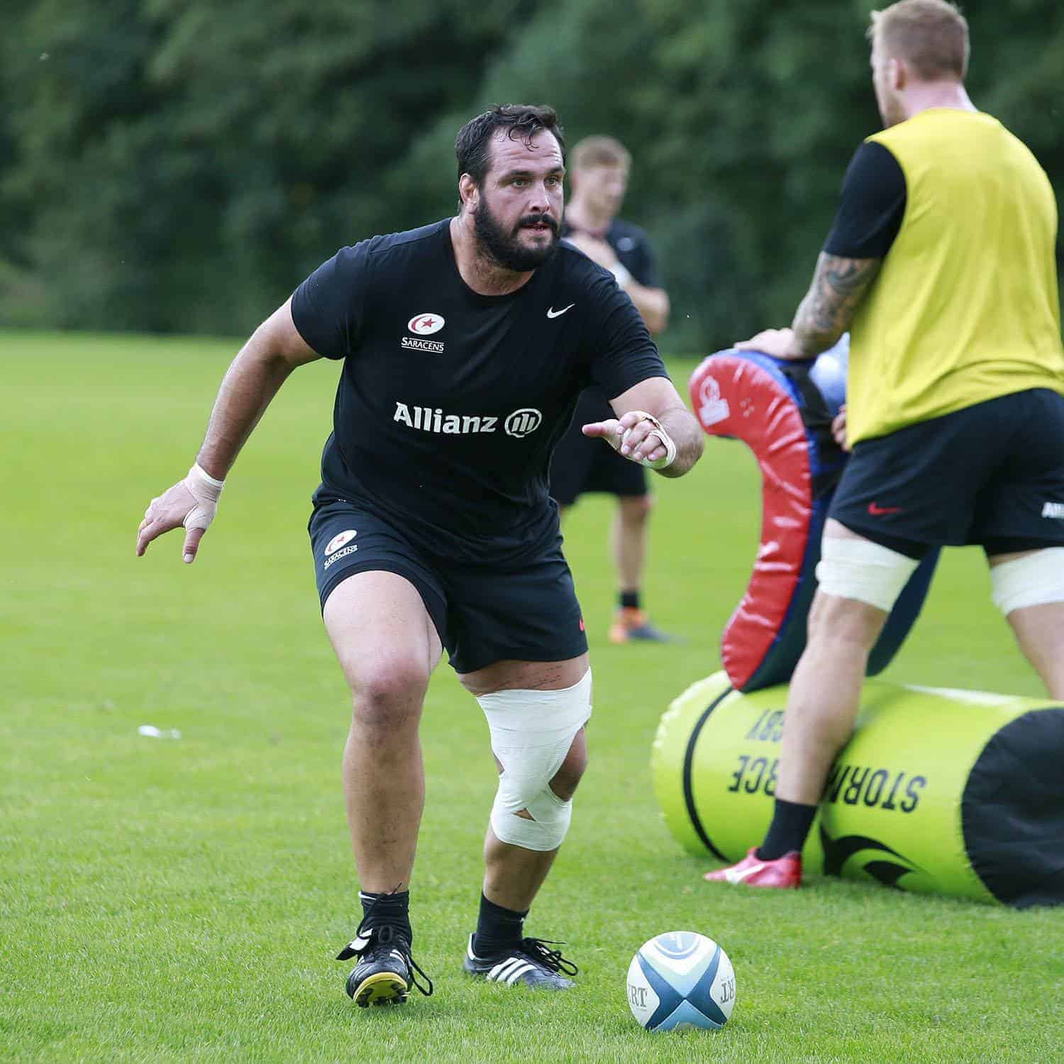 Saracens training