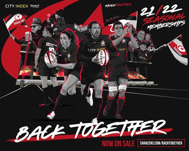 Saracens membership website thumbnail