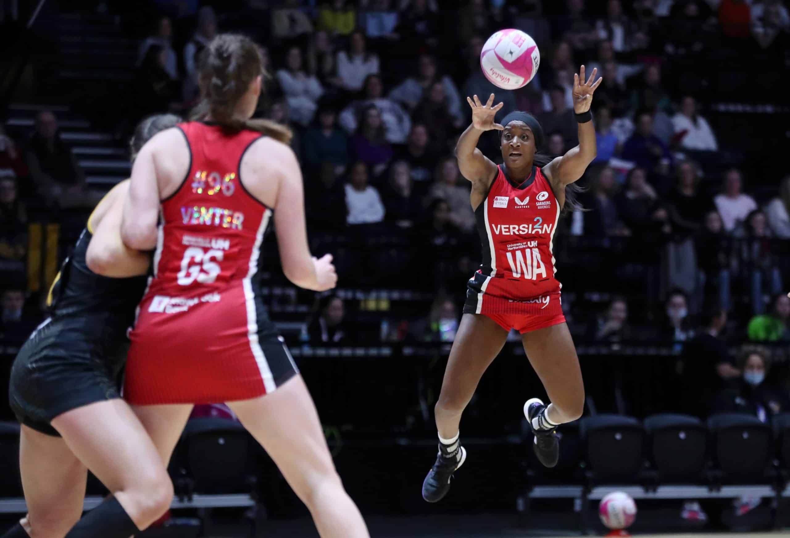 Sasha Corbin and Ine-Mari Venter at Wasps v Saracens Mavericks -5th feb 2022