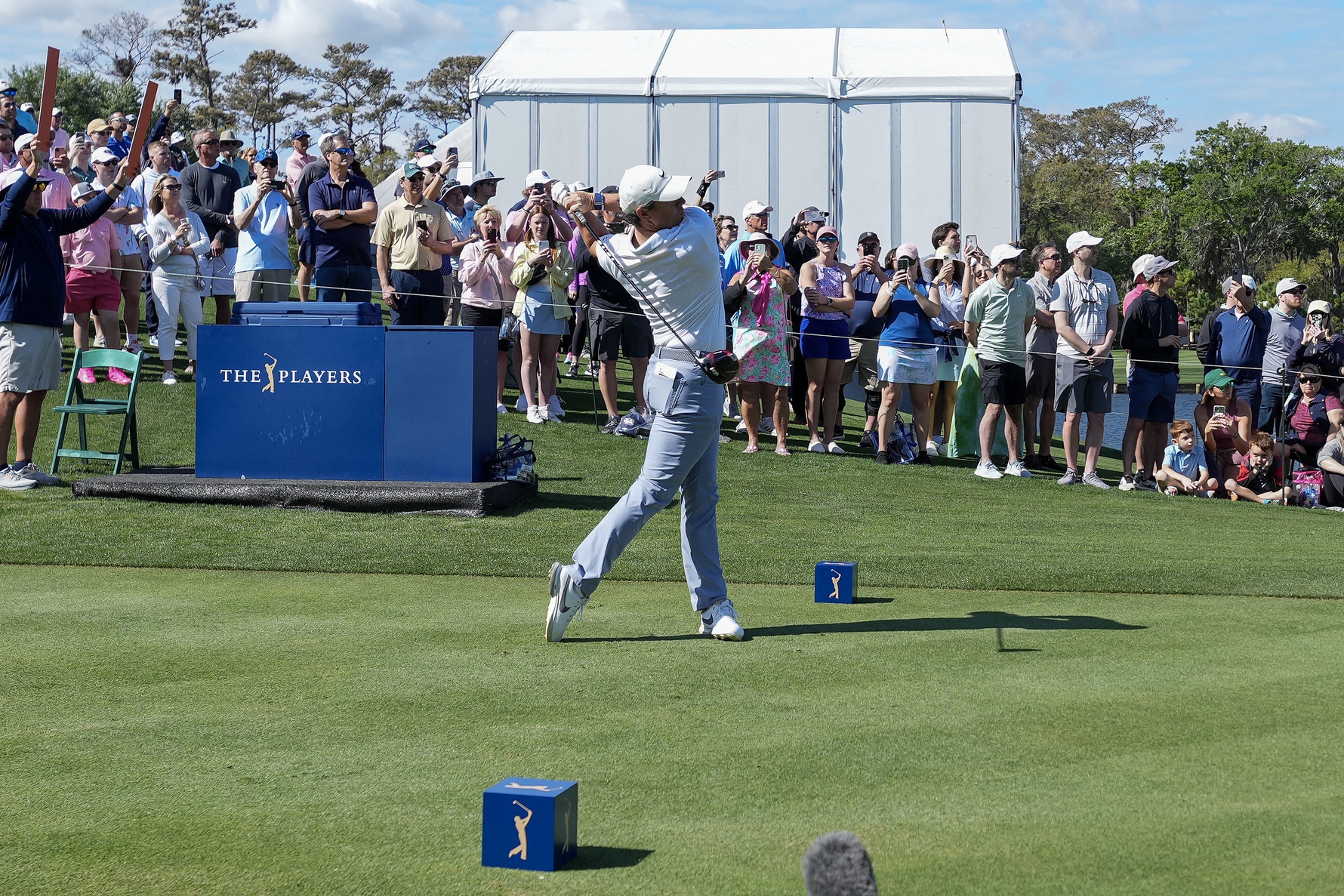 Rory McIlroy drives at the Players Championship